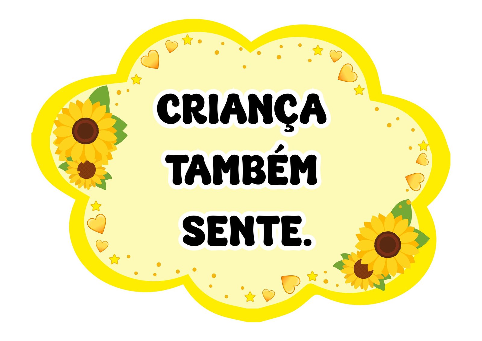 Plaquinhas Setembro Amarelo para Imprimir para alfabetização página 21